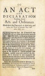 A Collection of Historic Acts and Declarations.