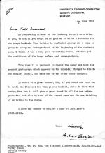 Various. Queen's University of Belfast - Eight Pamphlets.