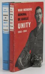 De Gaulle, War Memoirs Unity 1942 - 1944. Documents.