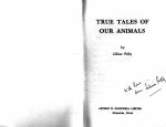 Pelly, True Tales of our Animals.