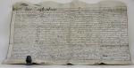 Legal Indenture on Vellum.