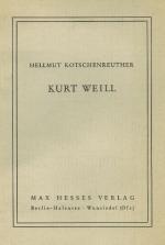 [Weill, Kurt Weill.